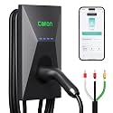 CALION 7.5kW Smart EV Charger for Electric Cars (WiFi, Bluetooth &amp; App Control, 240V-260V 32A Single Phase, Type 2, 5m TPU Cable, IP65) | Fast Charging Station with 5-Year Warranty &amp; Carry Bag