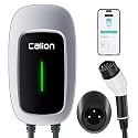 Calion 7.5kW EV Charger | 32A, 1 Phase, 5m TPU Cable | LED | Smart App, Wi-FI, BT | IP65 | 10+ Advanced Safety Features | 1-Yr Warranty(G02AZ-EU7.5KW)
