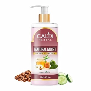 calix herbal organic natural moist lotion for face amp body with honey amp cucumber for men amp women with suitable for all types of skin - 200 ml