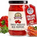 Calizo Premium Roasted Red Peppers – Italian-Style Smoked Red Pepper Jar, Clean Label, Great for Apps, Soups & Entrees