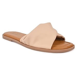 Call It Spring Womens Black Flat sandals