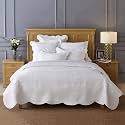 Calla Angel Sage Garden Luxury Pure Cotton Quilt, King, White