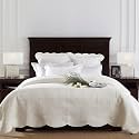 Calla Angel Sage Garden Luxury Pure Cotton Matelasse Quilt, King, Ivory