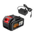 Calldrishe 48V Lithium-Ion Battery with Charger Rechargeable 48V Power Tool Battery Pack 1 Ah Battery for All Vehicles
