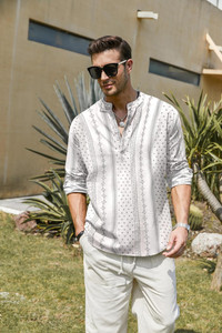 CALLIDAM Men Printed Straight Kurta