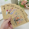 callie Personalized Wedding Seed Packet, Custom Kraft Wildflower Seeds Storage with Groom Bride Names and Date, Party Favors Bridal Shower Gifts, 10-200 PCS