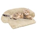 Calming Dog Bed Fluffy Plush Dog Mat for Furniture Protector with Removable Washable Cover for Large Medium Small Dogs and Cats (XS (31"x23.5"x5"), Beige)