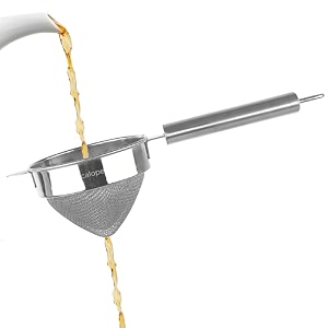 food grade stainless steel tea strainerchai chhalnicoffee sievetea filterjuice and oil channi with ss double mesh- cone shaped pipe hnadle cylinder 7 cm small