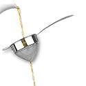Food Grade Stainless Steel Tea Strainer/Chai Chhalni/Coffee Sieve/Tea Filter/Juice and Oil Channi with SS Double MESH- Cone Shaped (Strip Handle (Flat), 9 cm (Large))