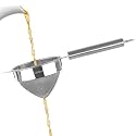 Food Grade Stainless Steel Tea Strainer/Chai Chhalni/Coffee Sieve/Tea Filter/Juice and Oil Channi with SS Double MESH- Cone Shaped (Pipe Hnadle (Cylinder), 7 cm (Small))