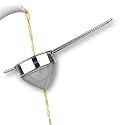 Food Grade Stainless Steel Tea Strainer/Chai Chhalni/Coffee Sieve/Tea Filter/Juice and Oil Channi with SS Double MESH- Cone Shaped (Wire Handle, 8 cm (Regular))