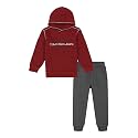 Calvin Klein Baby Boys' 2-piece Fleece Set, Sweatshirt and Jogger Sweatpant