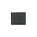 Calvin Klein Solid black leather bi fold