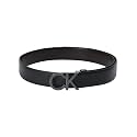 Calvin Klein Textured black leather classic belt