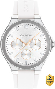 Calvin Klein Vibrancy Qtz Multifunction White Round