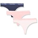 Calvin Klein Women's Motive Cotton Multipack Thong Panty