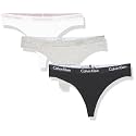 Calvin Klein Women's Motive Cotton Multipack Thong Panty