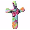 Calypso Studios by First & Main 3" Butterfly Garden Comforting Clay Pocket Cross