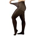 CALZITALY Plus Sizes Anti-Chafing Opaque Tights | 60 DEN | L - 4XL | Black | Italian Hosiery