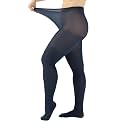 CALZITALY Plus Sizes Anti-Chafing Opaque Tights | 60 DEN | L - 4XL | Black | Italian Hosiery