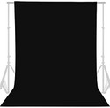 Cam cart 8FTX10.5 FT Black Backdrop Background for Photography Photo Booth Backdrop for Photoshoot Background Screen Video Recording Parties Curtain Reflector