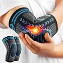 CAMBIVO 2 Pack Tennis Elbow Brace for Tendonitis and Tennis Elbow,Golfers Elbow, Arm Compression Sleeves for Women and Men, Bíceps Support Sleeve for Weightlifting, Basketball and Workout