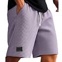 Cambkatl Loose Waffle Lounge Shorts for Men Elastic Waist Casual Summer Stretch Workout Running Shorts with Pockets