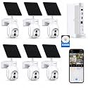 Camcamp Solar Security Cameras Wireless Outdoor 6 Pack, Home Camera System