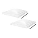 Camco 40158 RV White Polypropylene Vent Lid - Ventline (pre 2008) & Elixir (Since 1994) (Pack of 2)