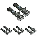 Camco RV Awning De-Flapper | Features 2-Inch Wide Clamp with Soft Grippers, a Durable Nylon Design, and a 13-Inch Strap Length 2 Count (42061) (Pack of 4)