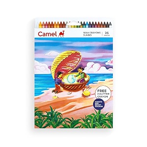 camel jumbo wax crayons 26 shades