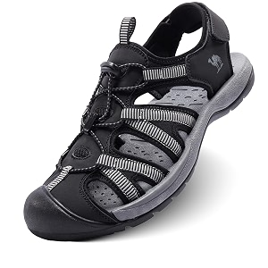 CAMELSPORTS Mens Hiking Sandals Closed Toe Outdoor