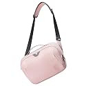 Camera Bag,BAGSMART SLR DSLR Camera Sling Bag Purse Crossbody Bag with Padded Shoulder Strap Water Resistant Anti-Theft Camera Shoulder Bag for Women, Pink