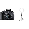 Canon EOS 1500D 24.1MP Digital SLR Camera (Black) with EF S18-55 is II Lens - Wi-Fi/NFC Supported
