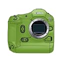 Camera Skin Compatible with Canon EOS R1 (2024) - Solid Lime Green - Premium 3M Vinyl Protective Wrap Decal Cover - Easy to Apply | Crafted in the USA by MightySkins