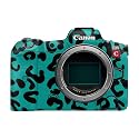 Camera Skin Compatible with Canon EOS R5C (2022) - Teal Leopard - Premium 3M Vinyl Protective Wrap Decal Cover - Easy to Apply | Crafted in the USA by MightySkins