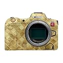 Camera Skin Compatible with Canon EOS R5C (2022) - Gold Tiles - Premium 3M Vinyl Protective Wrap Decal Cover - Easy to Apply | Crafted in the USA by MightySkins