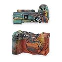 Camera Skin Compatible with Sony A6700 Mirrorless Camera (2023) - Lava Water - Premium 3M Vinyl Protective Wrap Decal Cover - Easy to Apply | Crafted in the USA by MightySkins