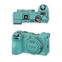 Camera Skin Compatible with Sony A6700 Mirrorless Camera (2023) - Solid Turquoise - Premium 3M Vinyl Protective Wrap Decal Cover - Easy to Apply | Crafted in the USA by MightySkins