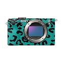 Camera Skin Compatible with Sony A7C Mark II (2023) - Teal Leopard - Premium 3M Vinyl Protective Wrap Decal Cover - Easy to Apply | Crafted in the USA by MightySkins