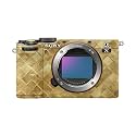 Camera Skin Compatible with Sony A7C Mark II (2023) - Gold Tiles - Premium 3M Vinyl Protective Wrap Decal Cover - Easy to Apply | Crafted in the USA by MightySkins