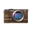 Camera Skin Compatible with Sony A7C Mark II (2023) - Dark Zebra Wood - Premium 3M Vinyl Protective Wrap Decal Cover - Easy to Apply | Crafted in the USA by MightySkins