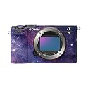 Camera Skin Compatible with Sony A7C Mark II (2023) - Violet Stars - Premium 3M Vinyl Protective Wrap Decal Cover - Easy to Apply | Crafted in the USA by MightySkins