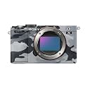 Camera Skin Compatible with Sony A7C Mark II (2023) - Gray Camouflage - Premium 3M Vinyl Protective Wrap Decal Cover - Easy to Apply | Crafted in the USA by MightySkins