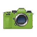 Camera Skin Compatible with Sony Alpha 9 III (2024) - Solid Lime Green - Premium 3M Vinyl Protective Wrap Decal Cover - Easy to Apply | Crafted in the USA by MightySkins