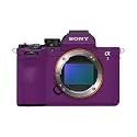 Camera Skin Compatible with Sony Alpha A7 Mark V (2025) - Solid Purple - Premium 3M Vinyl Protective Wrap Decal Cover - Easy to Apply | Crafted in the USA by MightySkins