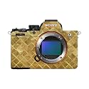Camera Skin Compatible with Sony Alpha A7 Mark V (2025) - Gold Tiles - Premium 3M Vinyl Protective Wrap Decal Cover - Easy to Apply | Crafted in the USA by MightySkins