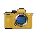 Camera Skin Compatible with Sony Alpha A7 Mark V (2025) - Solid Marigold - Premium 3M Vinyl Protective Wrap Decal Cover - Easy to Apply | Crafted in the USA by MightySkins