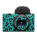 Camera Skin Compatible with Sony ZV-1 Mark II (2023) - Teal Leopard - Premium 3M Vinyl Protective Wrap Decal Cover - Easy to Apply | Crafted in the USA by MightySkins