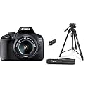 Canon EOS 1500D 24.1MP Digital SLR Camera (Black) with EF S18-55 is II Lens - Wi-Fi/NFC Supported